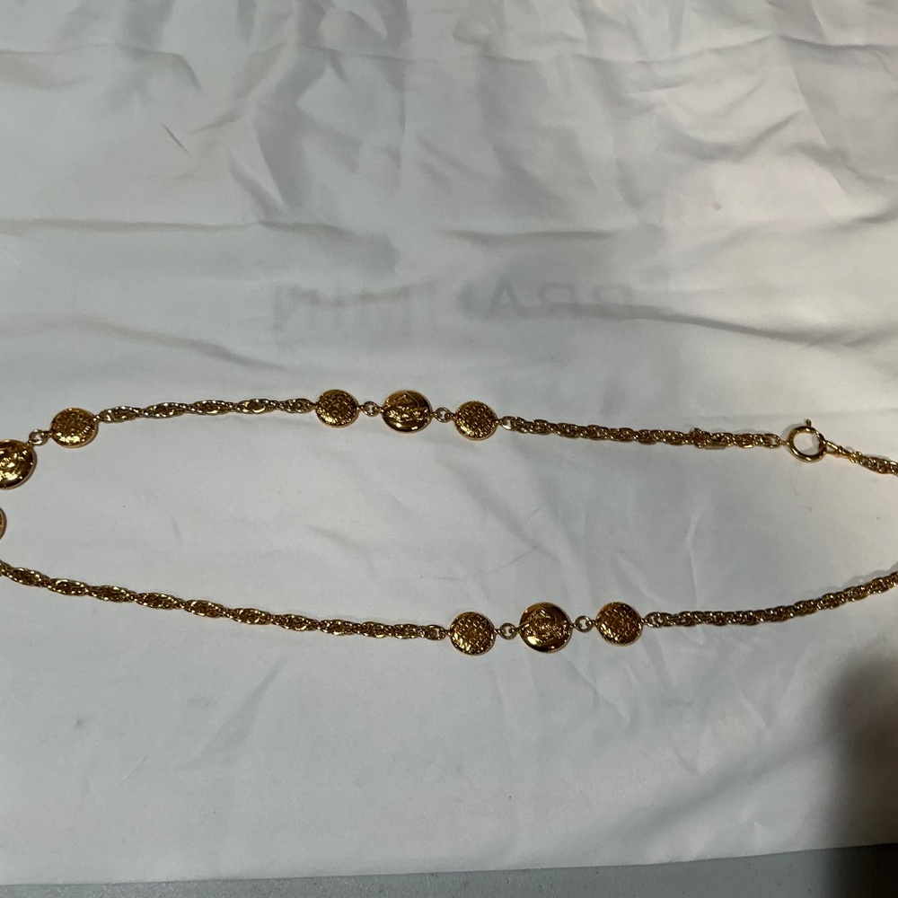 Chanel Vintage Mademoiselle station gold necklace - Picture 3 of 9